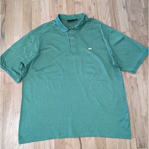 Masters Golf Shirt Bobby Jones Collection Augusta National XL Green Cotton